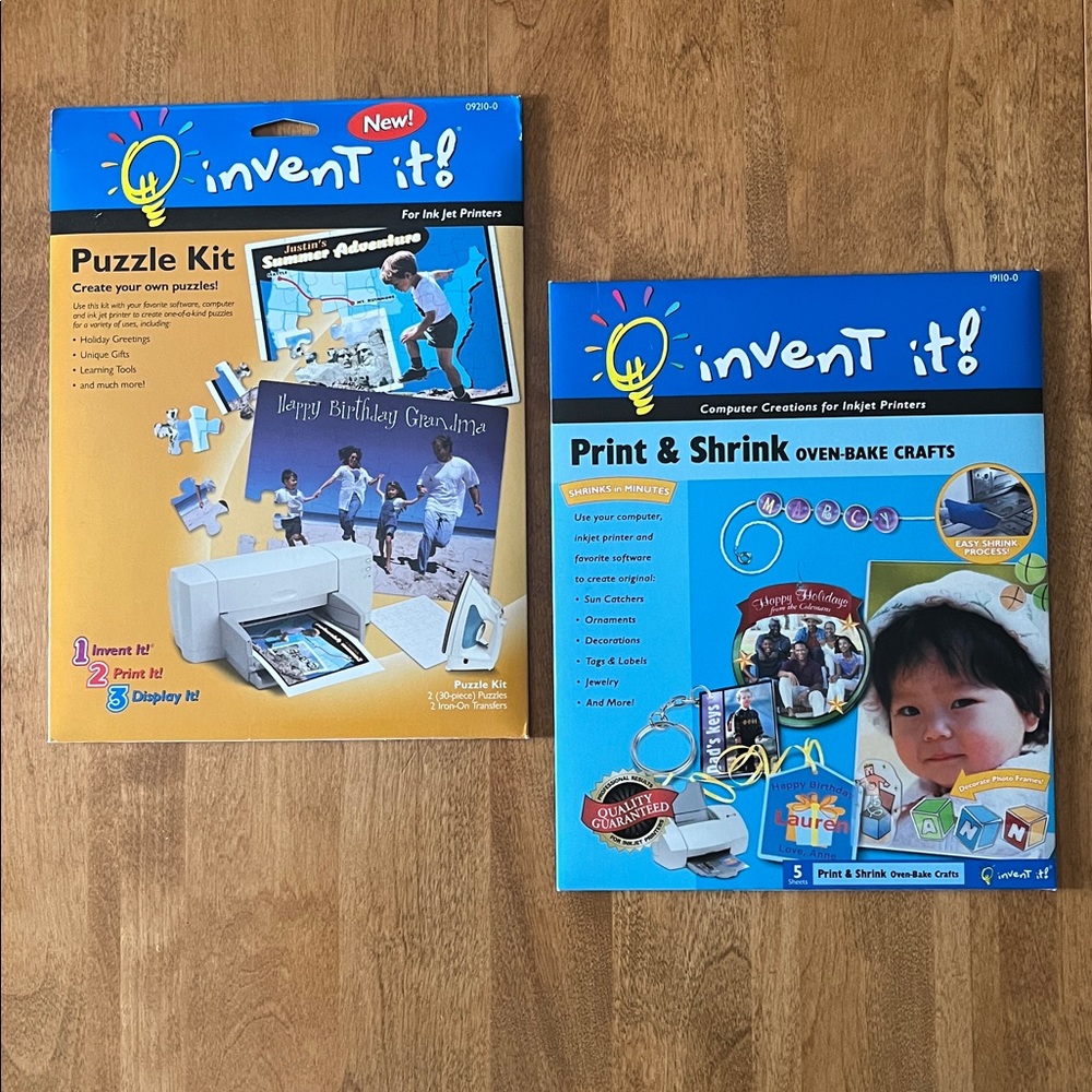 Invent It! Puzzle Kit and Print & Shrink Crafts